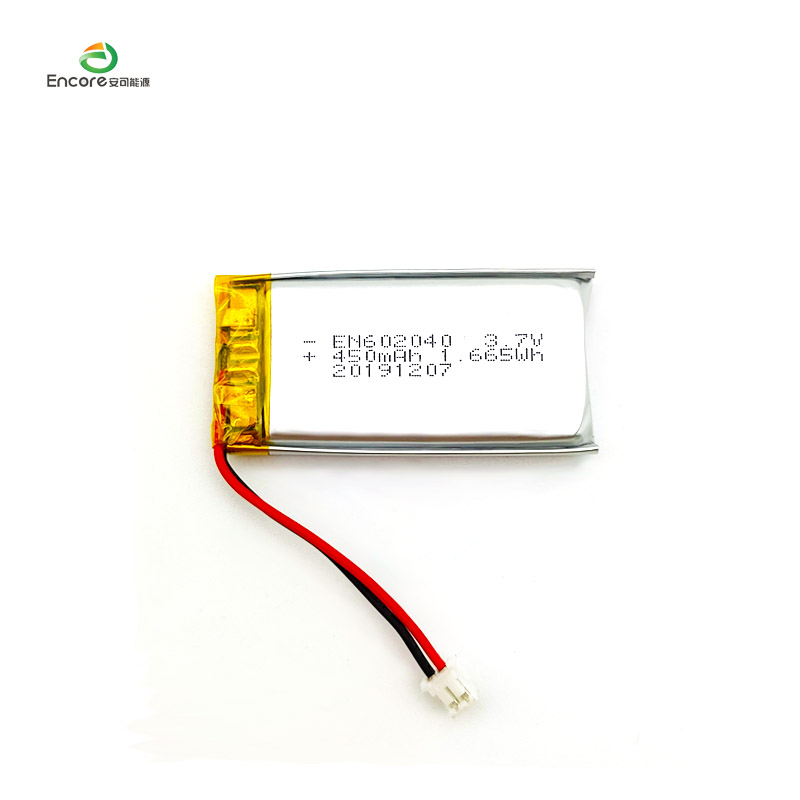 602040 3,7 V 450 mAh Li polymérová batéria