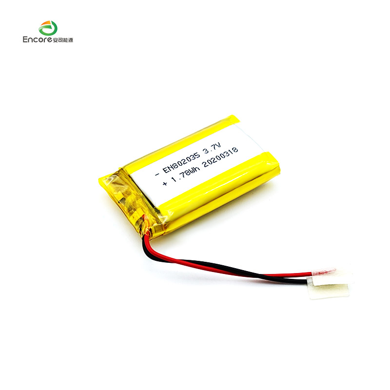 802035 3,7 V 480 mAh Li polymérová batéria